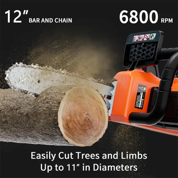 AIVOLT 40 V 12 Cordless Chainsaw Battery Powered - Image 2
