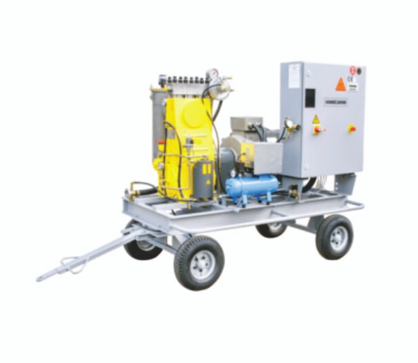 Mobile units with control cabinet