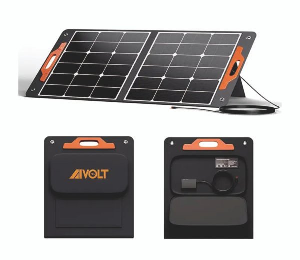 AIVOLT Foldable Solar Panel 100W for Portable Power Stations VP350/VP800/VP1800 Solar Generator