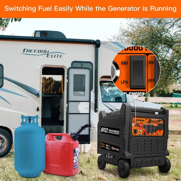 AIVOLT Dual Fuel Portable Inverter Generator 10000 Watts - Image 3