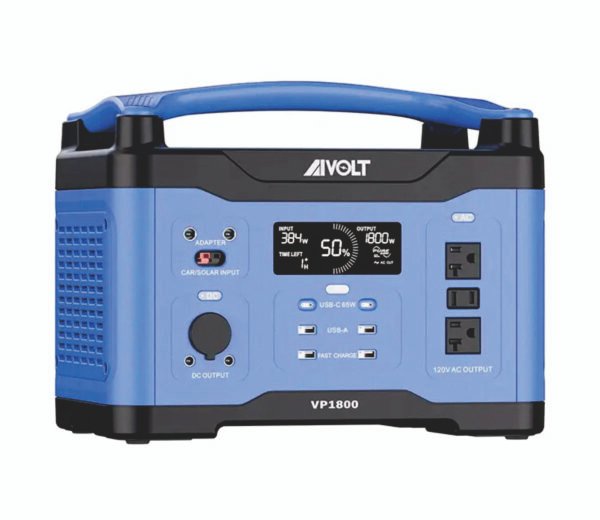 AIVOLT Portable Power Station 1800W Solar Powered Generator 1602Wh
