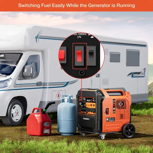 AIVOLT 11250 Wattages Dual Fuel Portable Inverter Generator - Image 4